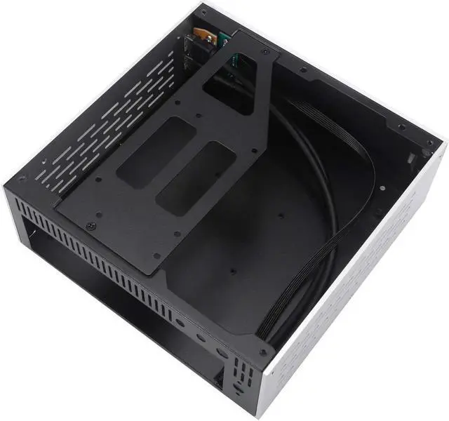 Alt view image 3 of 4 - Goodisory A01 Aluminum Mini-ITX HTPC Desktop Computer Chassis (Red Tempered Glass)