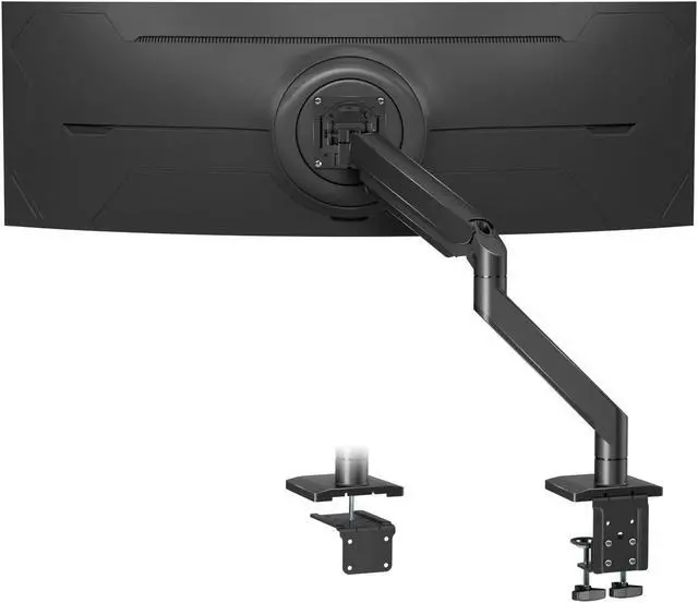 Main image of UPGRAVITY Heavy Duty Monitor Arm for 17-57 inch Screens up to 55lbs, Premium Aluminum Ultrawide Monitor Mount for Samsung 49 Odyssey G9 and LG, VESA 100x100mm, Black