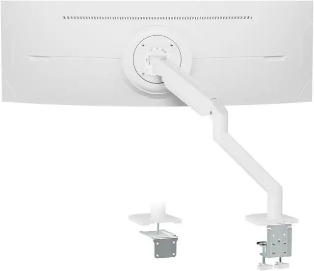 Main image of UPGRAVITY White Monitor Arm for 17-57 Screens up to 55lbs, Premium Aluminum Ultrawide Monitor Mount for Samsung 49 Odyssey G9 and LG, VESA 75/100mm