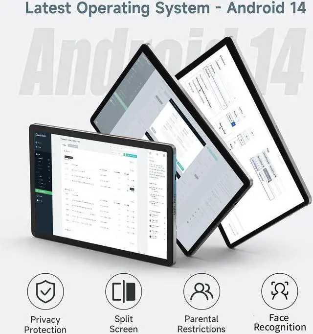 Alt view image 4 of 5 - WXUNJA Tablet,10.1" Android Tablet with Octa-Core Processor (Blue 1)