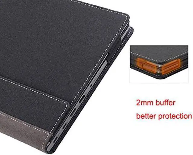 Alt view image 5 of 5 - XJchen Laptop Case Compatible with Dell Inspiron 15 3511 3515 3520 3525 Vostro 15 3515 Cover Protective Notebook Skin Sleeve Detachable Pouch with Pen Holder (Black)