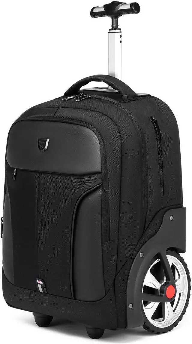 Main image of Rolling ,Waterproof Backpack with Wheels for Business, College Student and Travel Commuter, Carry on Backpack with Laptop Compartment, Fit 17 Inch Laptop, Wheeled Backpack for Adults