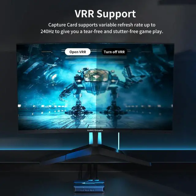 Alt view image 5 of 5 - 4K@60fps Capture Card, Yinker 2K@144fps 1080p@240fps Video Capture Card, HDR & VRR Capture and Loop-Out, No Latency for Live Streaming, Gaming, Camera, Switch, Xbox and PS5