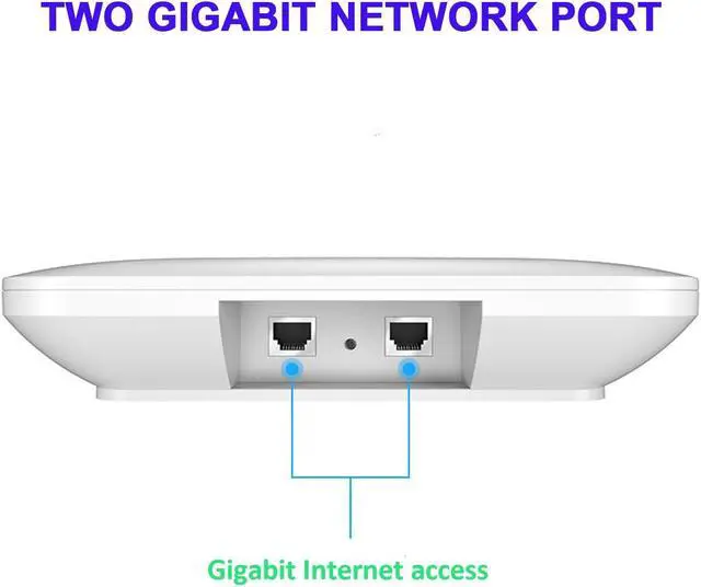Alt view image 5 of 5 - U6 Wireless Access Points AX3000 - WiFi 6 Networks Access Point with POE and Gigabit Network Port,5.8/2.4G WiFi AP Support ULMU-MIMO OFDMA 1024QAM for Home Office,802.11ax Wireless Access Points