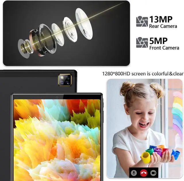 Alt view image 5 of 5 - Tablet 10 Inch Android 11.0 Tablet with Keyboard, Dual 2.4+5G WiFi Tablets 64GB Storage 128GB Expandable, 4G RAM 6000mAh Battery Google Certified Tablet Include Keyboard Mouse Case Stylus