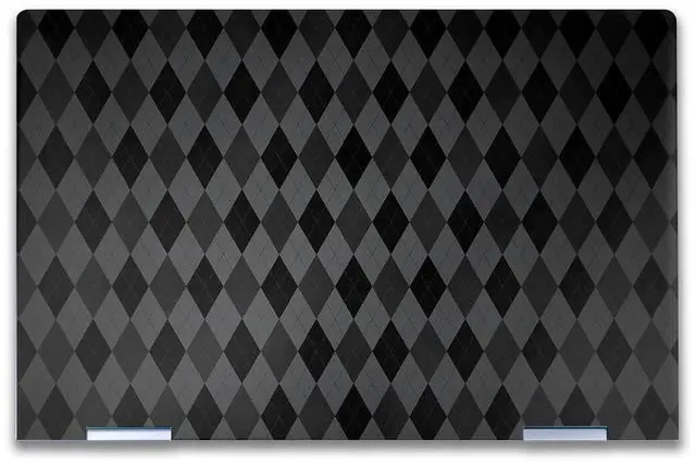 Main image of Laptop Skin Compatible with HP Envy x360 14 (2023) - Black Argyle - Premium 3M Vinyl Protective Wrap Decal Cover - Easy to Apply | Crafted in The USA by MightySkins