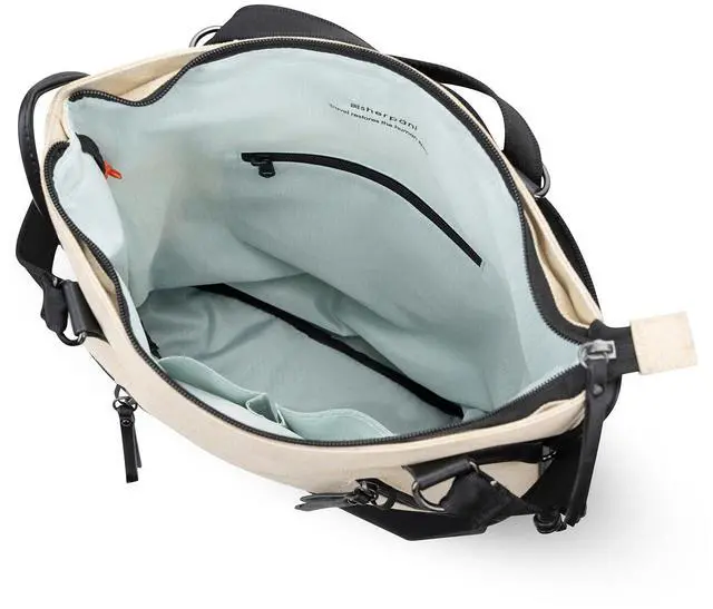 Alt view image 5 of 5 - Sherpani Tempest, Anti Theft Convertible Backpack Tote, 14L Travel Backpack, Travel Gifts for Women, Handbags, RFID Protection, Metal Hardware, Fits 15 Laptop (No Sleeve) (Straw)