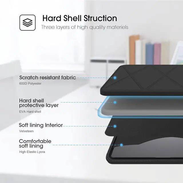 Alt view image 4 of 5 - Smatree Hard EVA Protective Sleeve Compatible for 15.6 inch Lenovo LOQ Essential Gen 9, for 15 inch Lenovo ThinkBook 15 Gen 3/4, Lenovo IdeaPad 5/5i Gen 7, for 16 inch Lenovo ThinkPad Z16 Case (A1600)