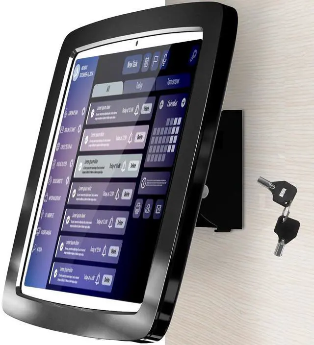 Main image of Beelta Tablet Wall Mount Lockable Tiltable Anti Theft Security, Compatible with 10.9" iPad 10th, Pro 11" 1 2 3 4, Air 4 5, Air 11", iPad 11"(A16) - BSW102BA