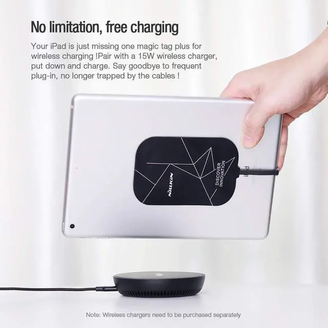 Alt view image 3 of 5 - Nillkin Fast Wireless Charger, Silver