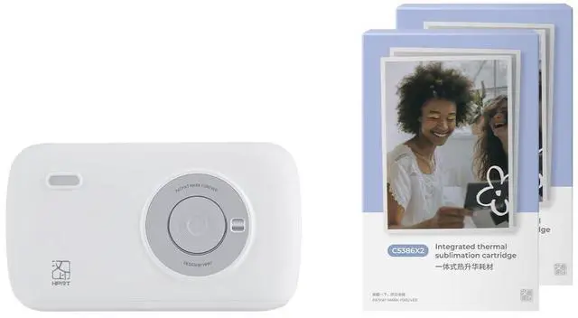 Main image of HPRT CP2100 Portable Photo Printer-Grey (2.1 x 3.4) Initial10 Sheets & 40 Sheets Bundle