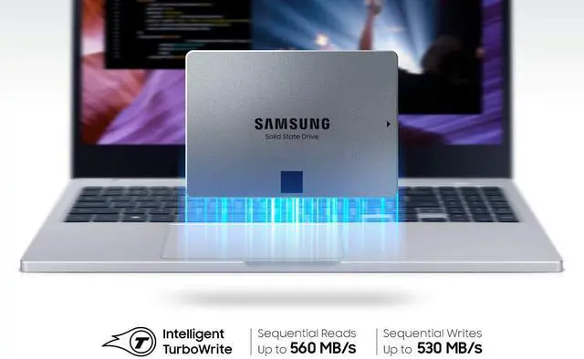 Alt view image 2 of 5 - SAMSUNG 870 QVO SATA III SSD 4TB 2.5" Internal Solid State Drive, Upgrade Desktop PC or Laptop Memory and Storage for IT Pros, Creators, Everyday Users, MZ-77Q4T0B