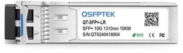 Alt view image 3 of 5 - QSFPTEK 4Packs 10GBASE-LR Transceiver, 10G SFP+ Patch Module, 1310nm, 10km, DDM LC, 10Gbe Ethernet Mini-GBIC for Cisco SFP-10G-LR, Ubiquiti UF-SM-10G, Mikrotik, Netgear, Qnap NAS, D-Link