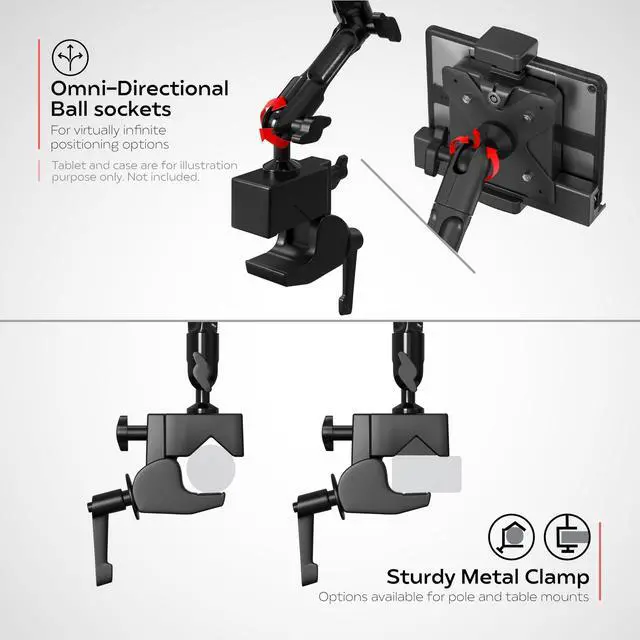 Alt view image 5 of 5 - CTA Digital Security Holder with Flexible Clamp Mount for Otterbox Universe and Defender Series Cases (OTT-CFDCM)
