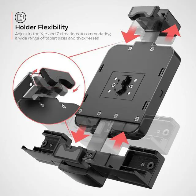 Alt view image 4 of 5 - CTA Digital Security Holder with Flexible Clamp Mount for Otterbox Universe and Defender Series Cases (OTT-CFDCM)