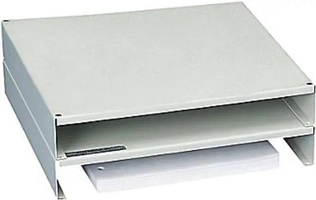 Alt view image 2 of 4 - Mead-Hatcher Stackable Monitor Riser, Stackable, Gray (MAT21202)