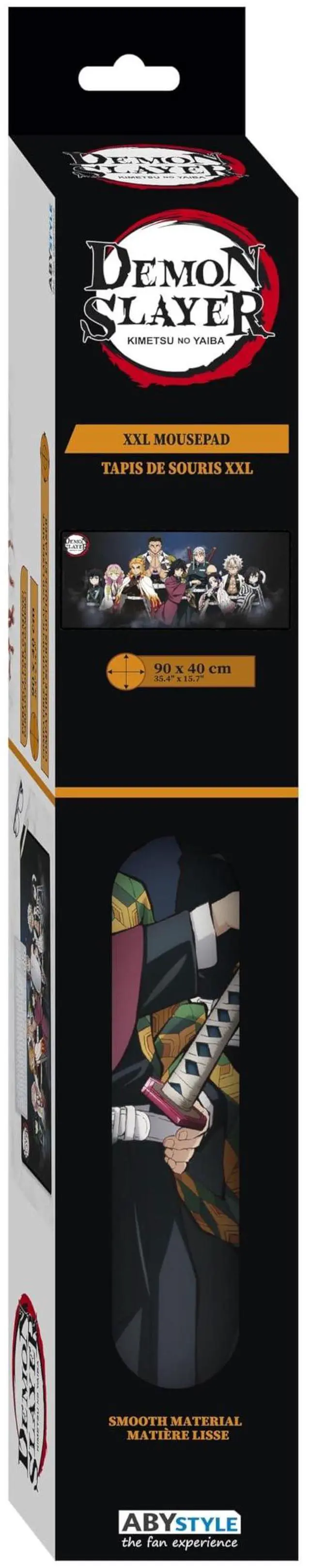 Alt view image 2 of 3 - ABYSTYLE Demon Slayer Kimetsu No Yaiba Powerful Warriors Gaming Mousepads 35" x 16" Non Slip Rubber Mouse Pads Office Rectangle Mouse Mat Gift