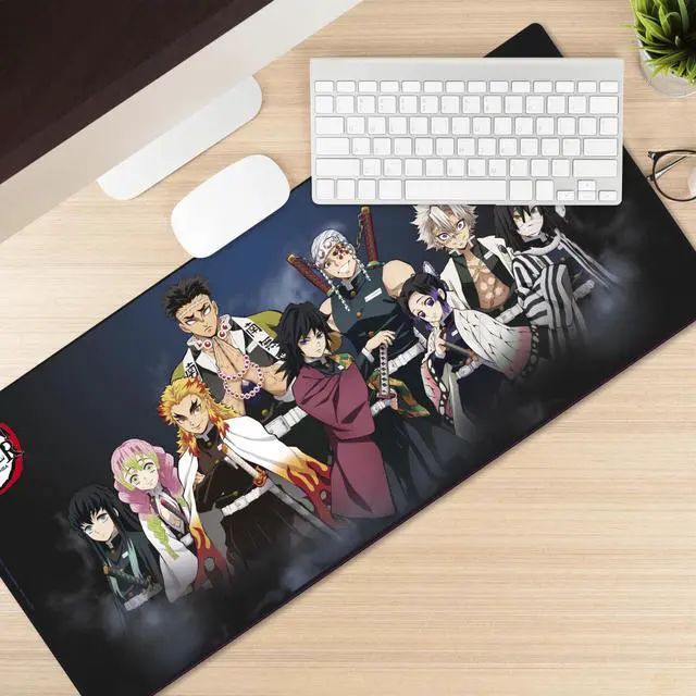 Alt view image 3 of 3 - ABYSTYLE Demon Slayer Kimetsu No Yaiba Powerful Warriors Gaming Mousepads 35" x 16" Non Slip Rubber Mouse Pads Office Rectangle Mouse Mat Gift