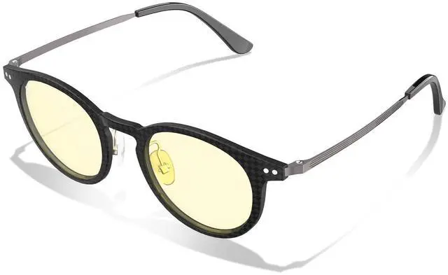 Alt view image 3 of 5 - ANYLUV Blue-Light Glasses Men Gaming-Glasses: Blue Light Blocking Glasses with Lightweight Carbon Fibre for Eye Protection