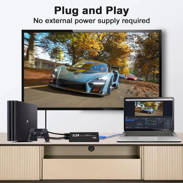 Alt view image 4 of 5 - CLLGrocery 4K HDMI Capture Card for Streaming, USB 3.0 Video Capture Device, Full HD 1080P 60FPS Game Audio Video Capture Card for Game Recording, Live Streaming, Broadcasting, Online Meeting,Teaching
