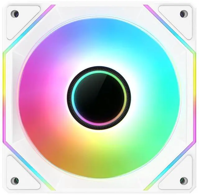 Alt view image 3 of 5 - Cooler Power 120mm Black Mirror RGB Fans, Premium PC Fans, High Airflow, Ultra-Quiet Speed Control (PWM), Universal RGB SYNC(Aura, Fusion, Mystic) (White, 3 Pack)