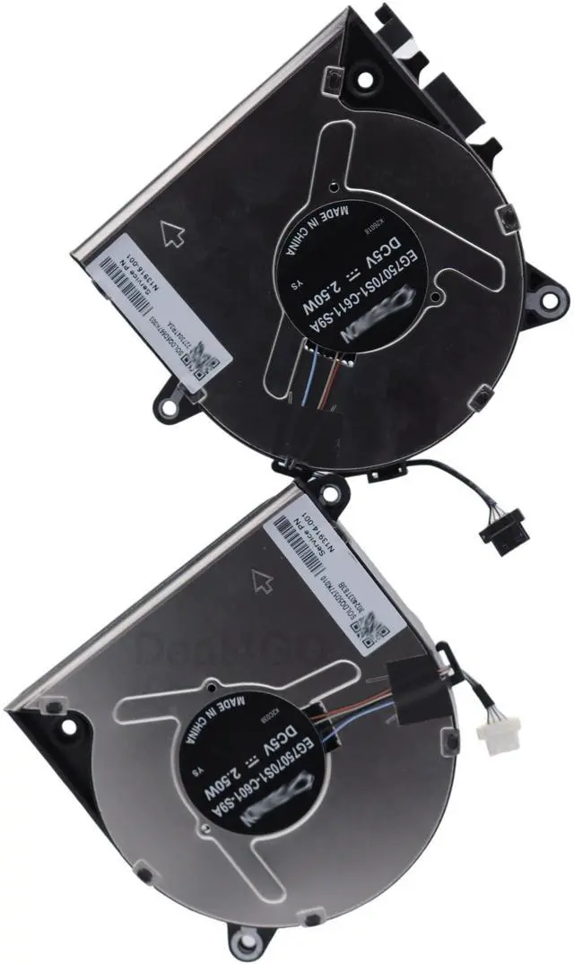 Alt view image 4 of 5 - Deal4GO CPU & GPU Graphics Cooling Fan N32583-001 N06900-001 N06901-001 Replacement for HP ZBook Power G9 G10 Mobile Workstation