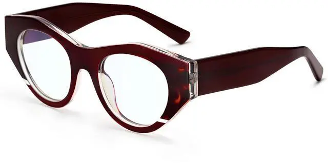 Main image of Dollger Blue Light Blocking Glasses Women Men Computer Eyeglasses TR90 Acetate Anti Eyestrain for Gaming Reading