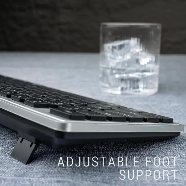 Alt view image 2 of 5 - Wireless Keyboard and Mouse, 2.4GHz Cordless Keyboard Mouse Combo with Numeric Keypad, Plug and Play USB Receiver, Compatible with Windows, Mac, Laptop, and PC(Black Gray)