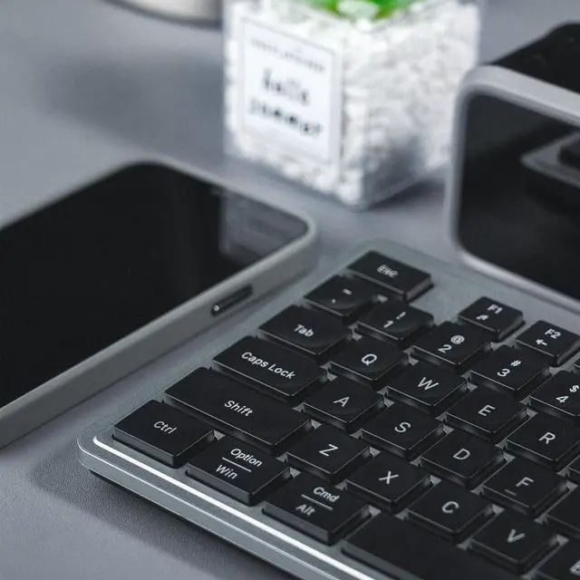 Alt view image 5 of 5 - Wireless Keyboard and Mouse, 2.4GHz Cordless Keyboard Mouse Combo with Numeric Keypad, Plug and Play USB Receiver, Compatible with Windows, Mac, Laptop, and PC(Black Gray)