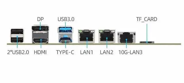 Alt view image 3 of 5 - HKUXZR 1 * 10G 2*i226-V 2.5G 3LAN Intel N100 NAS Motherboard 6-Bay 6*SATA3.0 2*M.2 NVMe 1*DDR5 Soft Router ITX Mainboard