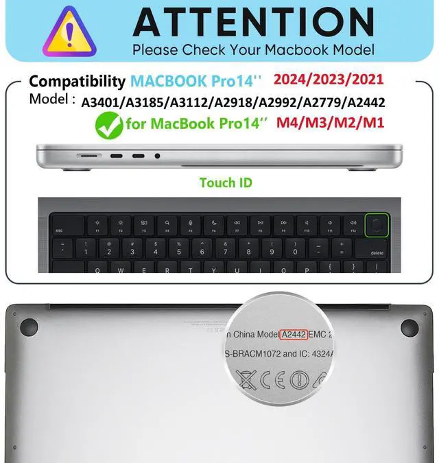 Alt view image 2 of 5 - HXCASEAC Case Compatible with MacBook Pro 14 inch Case 2024 2023 2022 2021 with Foldable Stand, Anti-Scratching Protective Cover (M4 M3 M2 M1) A3401 A3112 A2918 A2992 A2779 A2442 Fabric, Purple