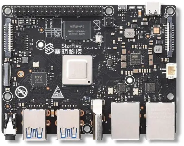 Main image of VisionFive2 RISC-V Single Board Computer, StarFive JH7110 Processor with Integrated 3D GPU, 4GB Memory Kilomega, Without WiFi Module