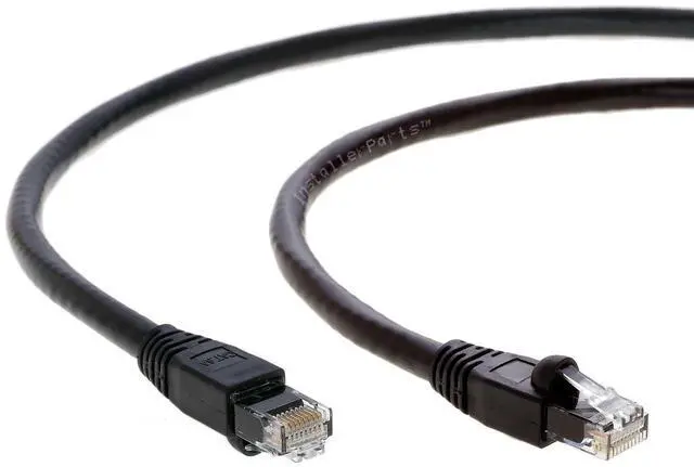 Alt view image 4 of 5 - InstallerParts Ethernet Cable CAT6A Cable UTP Booted 50 FT - Black - Professional Series - 10Gigabit/Sec Network/High Speed Internet Cable, 550MHZ
