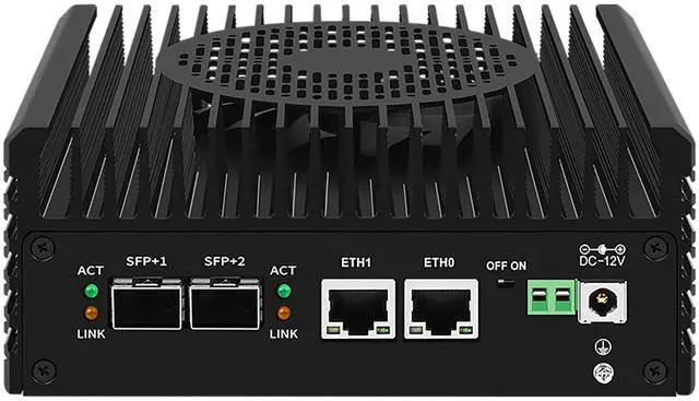 Alt view image 2 of 5 - Firewall Mini PC 2x10G SFP+ Ports,Intel Alder Lake i3-N305(8C/8T,up to 3.8GHz) 2X i226-V 2.5GbE Mini Soft Router,SODIMM DDR5+M.2 NVMe SSD/2HDMI/USB2.0/USB3.2Gen1/Type-C Mini Desktop Computer