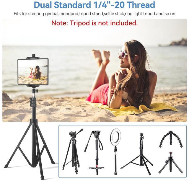 Alt view image 4 of 5 - KDD iPad Tripod Mount Adapter and Airplane Tablet Holder Mount