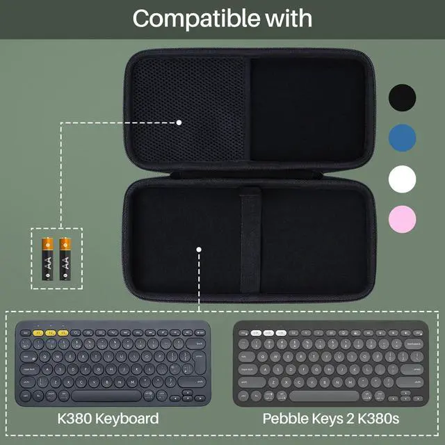 Alt view image 3 of 5 - Lebakort Case for Pebble 2 Mouse & Pebble Keys 2 K380s Keyboard