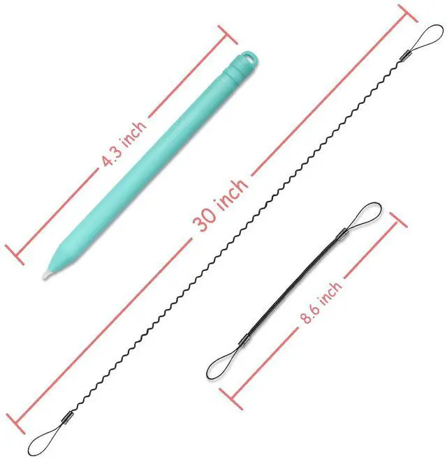 Alt view image 3 of 5 - 15Inch Colorful LCD Writing Tablet Blue & 3 Pack Stylus Pens(Random Colorful) and 1 Lanyard