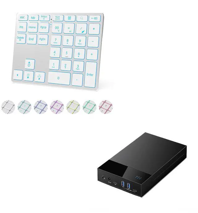 Main image of LINKEET Tri-Mode Aluminum Numpad & External Hard Drive Enclosure