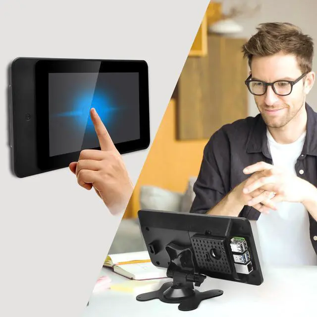 Alt view image 3 of 5 - OSOYOO PiStudio Case with 7-inch IPS DSI V4.0 Touch Screen: A Comprehensive Touchscreen Solution for Raspberry Pi 5 4 3 2 Projects