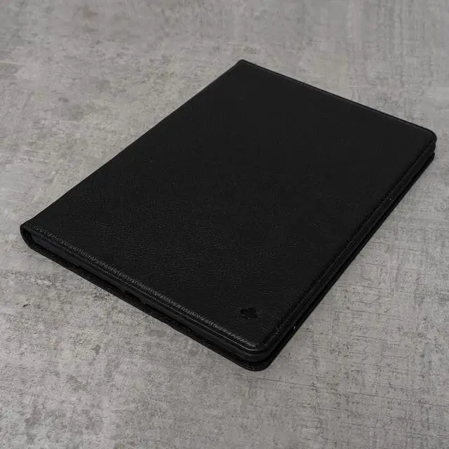 Alt view image 3 of 5 - Porter Riley - Leather Case Compatible with iPad Air 13" 2024 Release. Premium Genuine Leather Stand/Cover/Flip Case (Pure Black)
