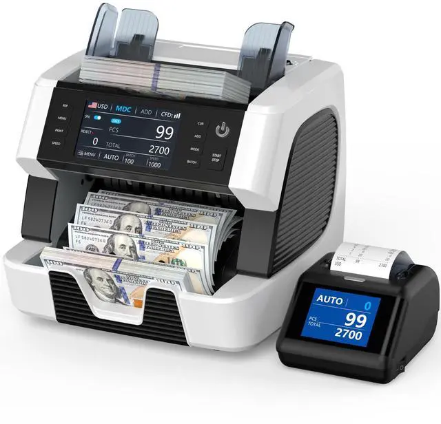 Alt view image 3 of 5 - PONNOR Thermal Printer for AL-929, N70 Money Counter Machine Mixed Denomination Receipt Printer Suitable for 58 mm Thermal Paper with RJ-11 Plug