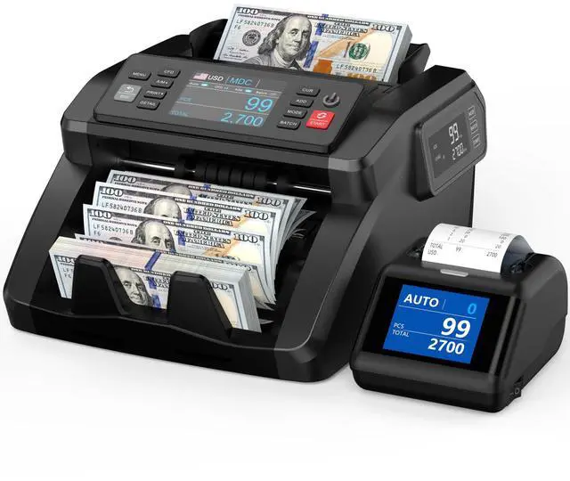 Alt view image 2 of 5 - PONNOR Thermal Printer for AL-929, N70 Money Counter Machine Mixed Denomination Receipt Printer Suitable for 58 mm Thermal Paper with RJ-11 Plug