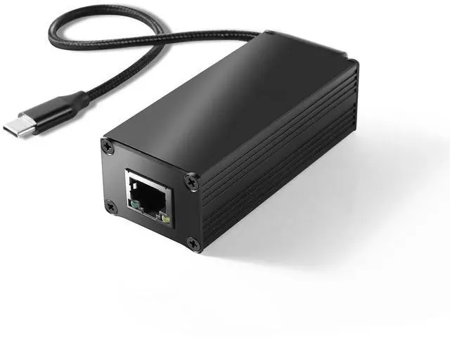 Main image of REVODATA 25W Gigabit PoE to USB-C Driver Converter for Phone/Tablet, PoE to Type-C Power Output with Ethernet 2 in 1, 5V/9V/12V/15V/20V Adaptive Output, Plug & Play (GPD2CAT-20V)