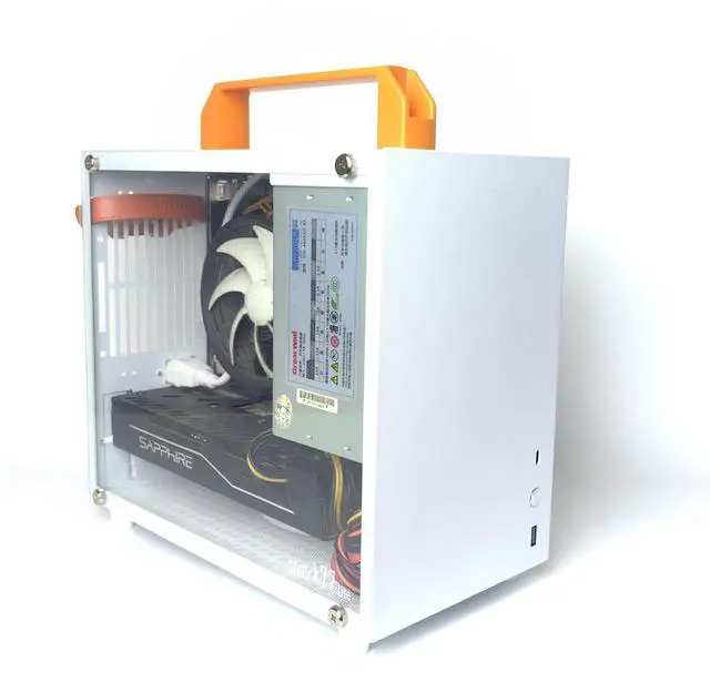 Main image of SharGwa PC K77s Matx Case Small Compact Mini Tower Gaming PC Case Supports 28cm GPU 120 Water Cooling and ATX/SFX Power Supply (with Transparent Tempered Glass Side Panel)