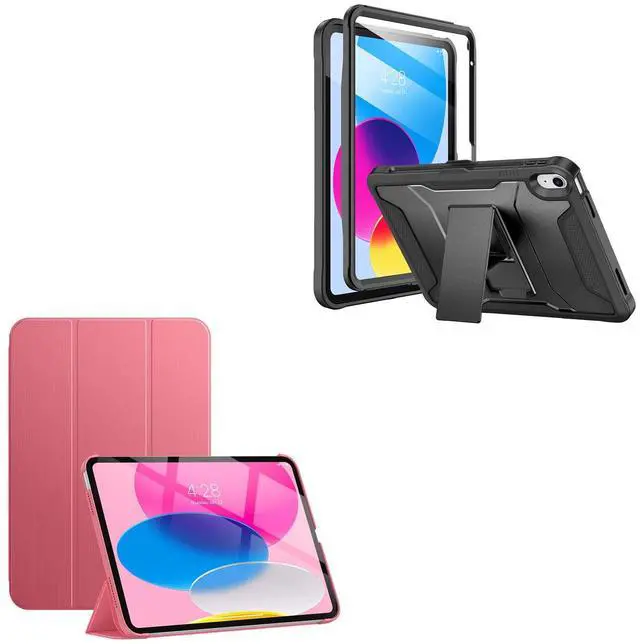 Main image of Soke Rugged Protective Case Bundle with Slim Hard Back Cover for 2022 iPad 10th Gen