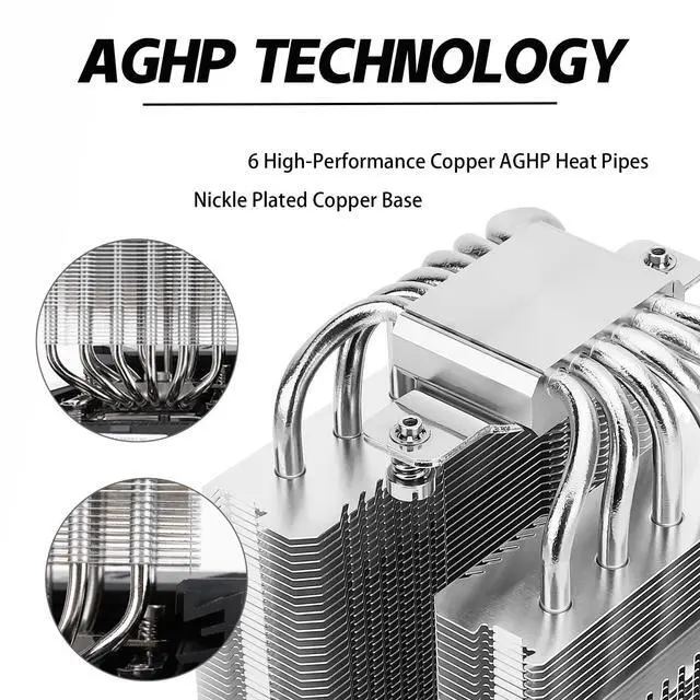 Alt view image 2 of 5 - Thermalrlght Peerless Assassin 120 SE ARGB CPU Air Cooler, 6 Heat Pipes CPU Cooler, Dual 120mm TL-C12C-S PWM Fan, Aluminium Heatsink Cover, AGHP Technology, for AMD AM4 AM5/Intel 115X/1851/1200/1700.