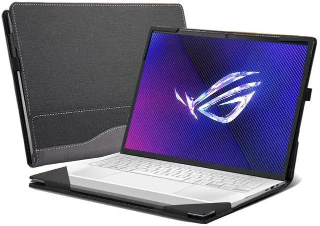 Main image of Laptop Cover for ASUS ROG Zephyrus - G14(2024) GA403 | GA403UV | GA403UI | All-Inclusive Drop-Proof Case 14" PU Leather Inner Pocket Cover (Gray)