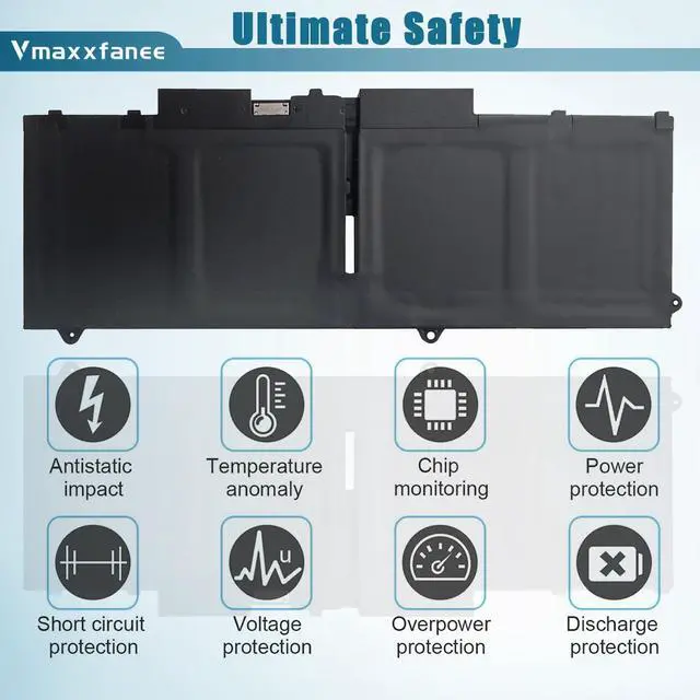Alt view image 4 of 5 - Vmaxxfanee 58Wh 07KRV Battery for Dell Latitude 5430 5530 Precision 3570 P137G P137G004 P104F P104F005 Series M69D0 H4PVC 0H4PVC Y86WG 0Y86WG 078FWY 08WRCR 4FVJG O7KRV 15.2V