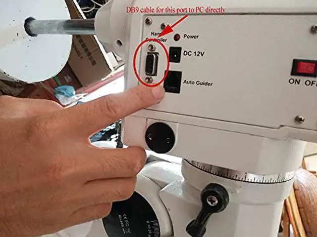 Alt view image 4 of 4 - Washinglee USB to DB9 Control Cable for Skywatcher EQ6 and NEQ6 Mount, for Orion Atlas EQ-G Mount. 6 FT