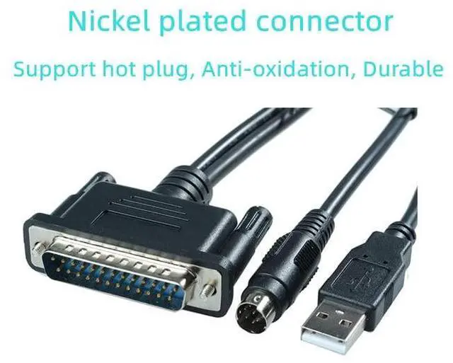 Alt view image 2 of 5 - Washinglee Isolated Programming Cable Compatible for Mitsubishi PLC FX and A Series F2/A00/A1S and FX2N/1N/1S, for USB-SC09 Replacement, 6 FT
